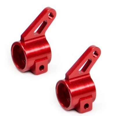 Alloy Hop Up Front Steering Knuckle for Traxxas Skully 1:10 RC Monster Truck, Red, Replaces Traxxas Part 3736 by Atomik RC   